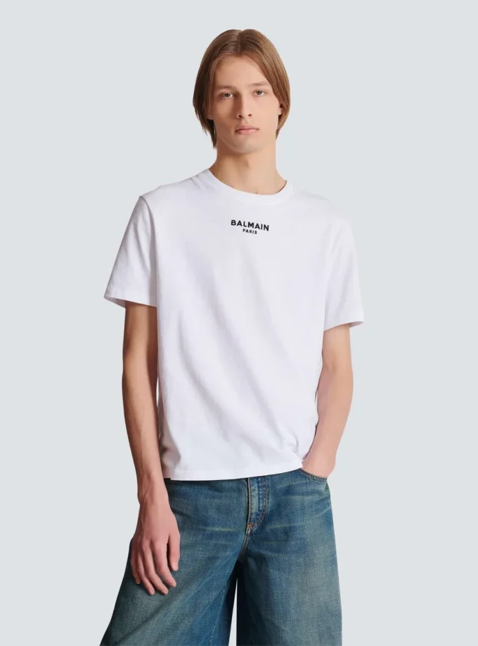 T-shirt Balmain Paris ricamata T-shirt Balmain Paris ricamata