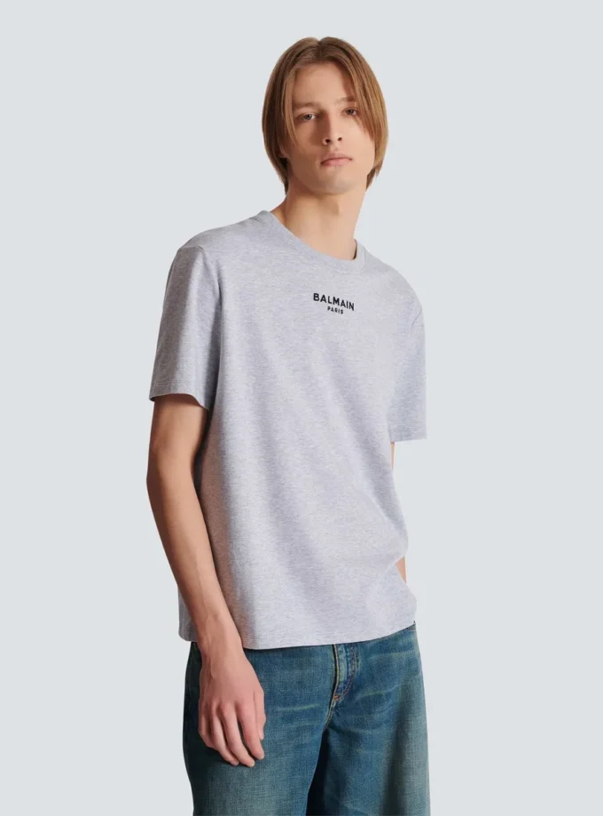 T-shirt Balmain Paris ricamata