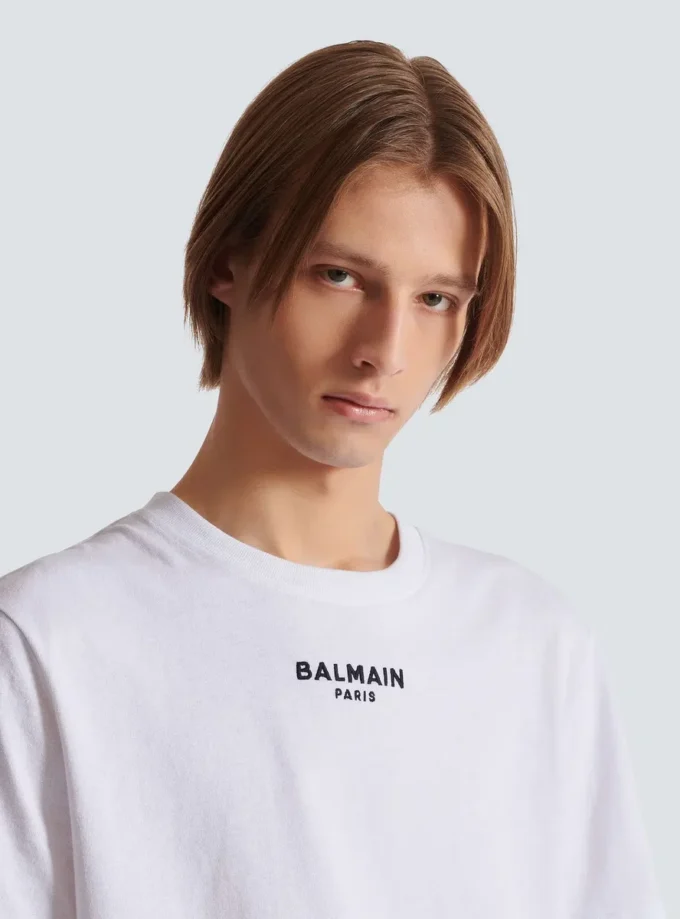 T-shirt Balmain Paris ricamata T-shirt Balmain Paris ricamata