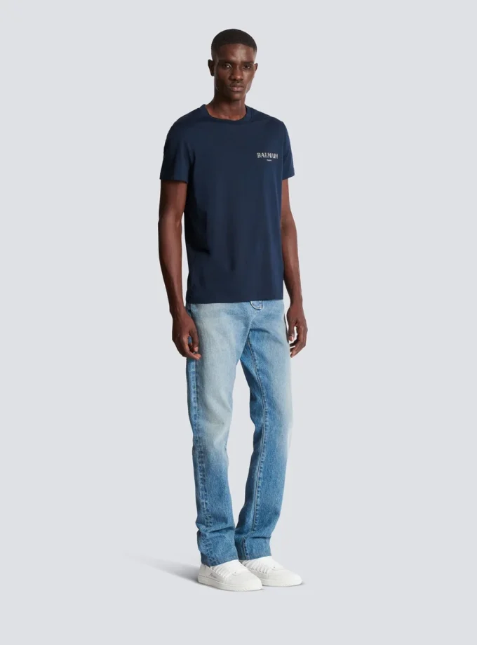 T-shirt Balmain Vintage Gel – Vestibilità slim