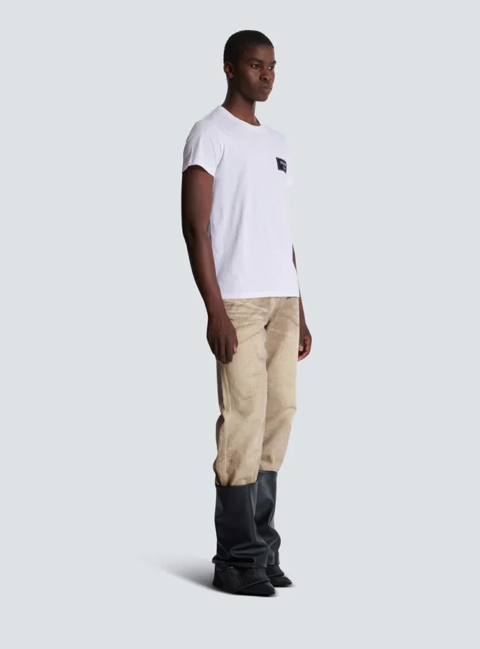 T-shirt con etichetta Balmain Couture T-shirt con etichetta Balmain Couture