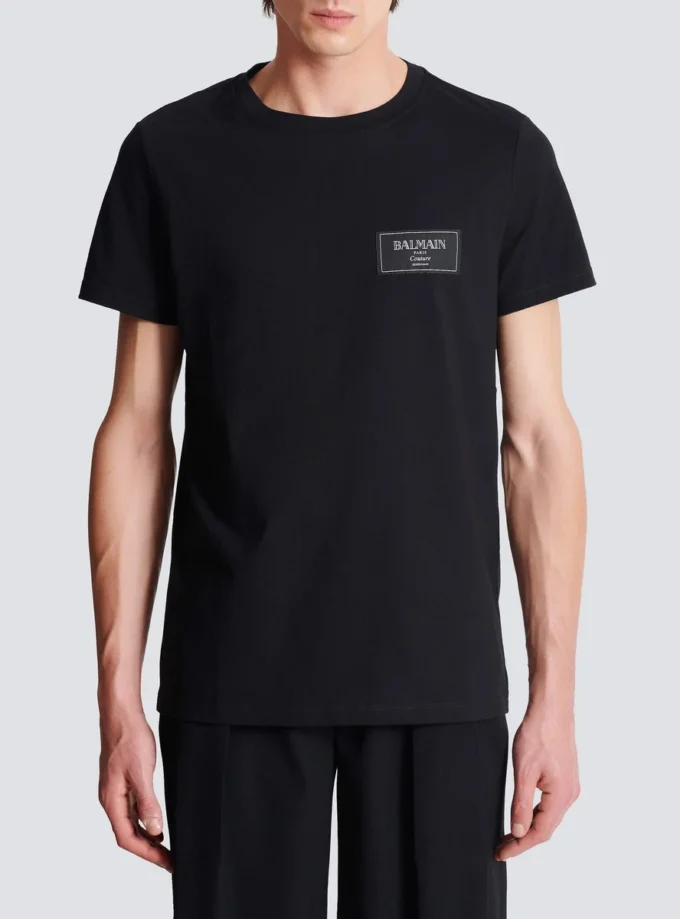 T-shirt con etichetta Balmain Couture