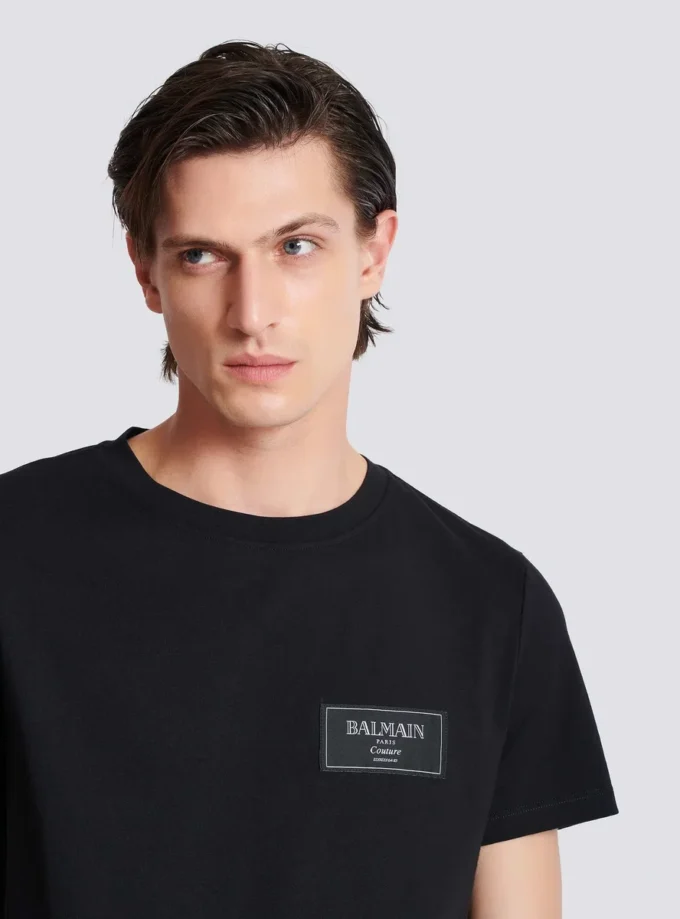 T-shirt con etichetta Balmain Couture