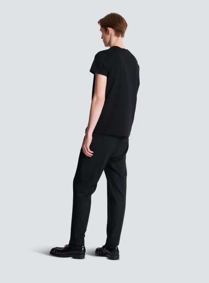 T-shirt con logo Balmain Chaînes stampato T-shirt con logo Balmain Chaînes stampato
