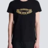 T-shirt con logo Balmain Chaînes stampato T-shirt con logo Balmain Chaînes stampato