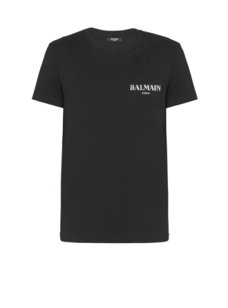 T-shirt con logo Balmain vintage in gel