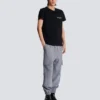 T-shirt con logo Balmain vintage in gel T-shirt con logo Balmain vintage in gel