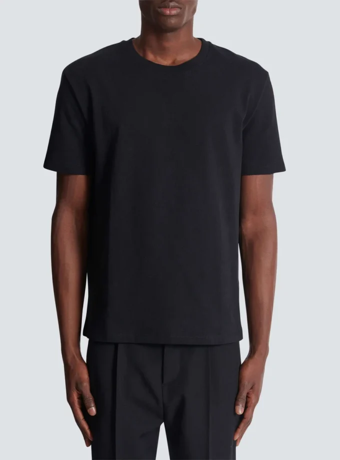 T-shirt con logo Balmain vintage in gel T-shirt con logo Balmain vintage in gel