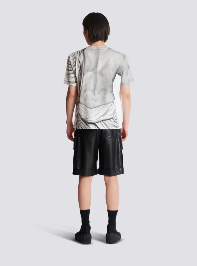 T-shirt con logo e stampa Statue T-shirt con logo e stampa Statue