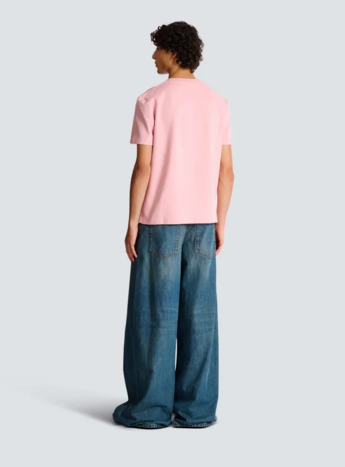 T-shirt con logo ricamato