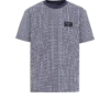 T-shirt con monogramma e etichetta Balmain Couture T-shirt con monogramma e etichetta Balmain Couture
