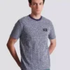 T-shirt con monogramma e etichetta Balmain Couture T-shirt con monogramma e etichetta Balmain Couture