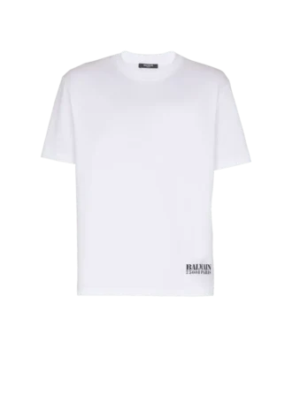 T-shirt con piccola stampa Balmain