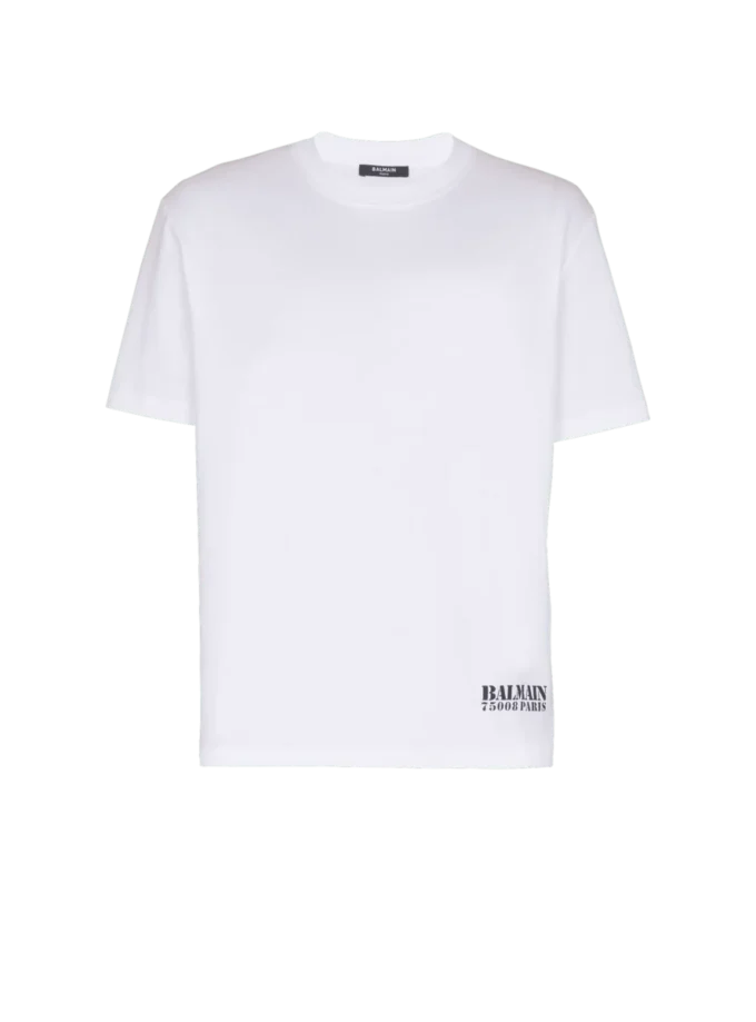 T-shirt con piccola stampa Balmain T-shirt con piccola stampa Balmain