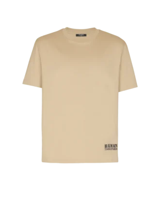 T-shirt con piccola stampa Balmain