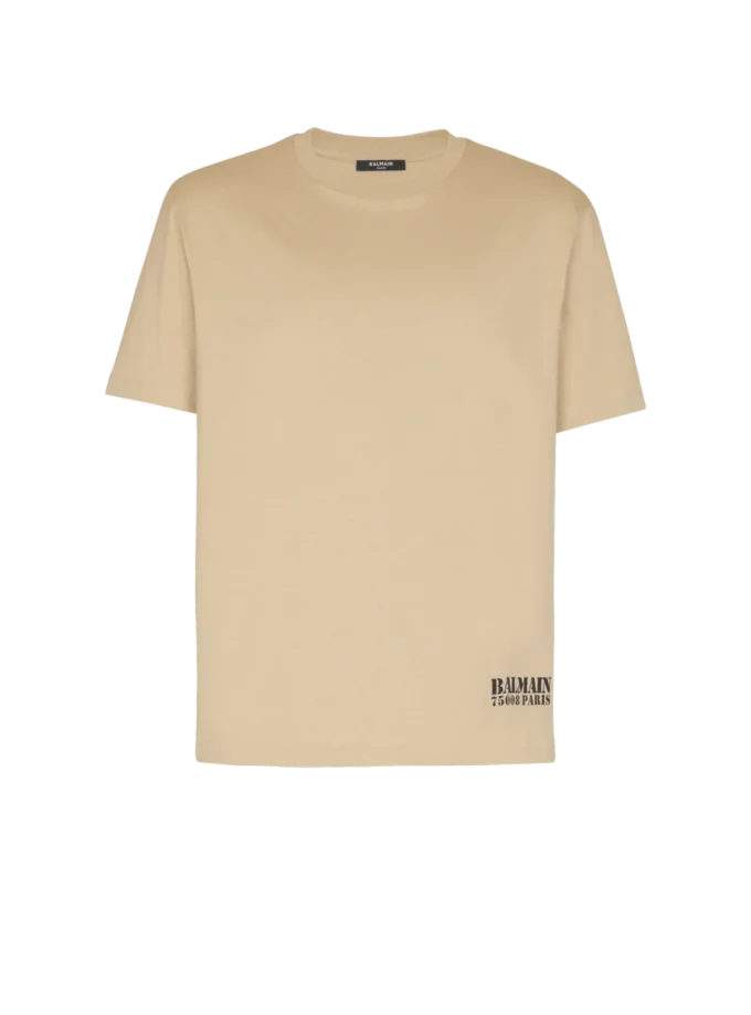 T-shirt con piccola stampa Balmain T-shirt con piccola stampa Balmain