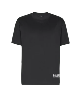 T-shirt con piccola stampa Balmain