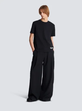 T-shirt con piccola stampa Balmain