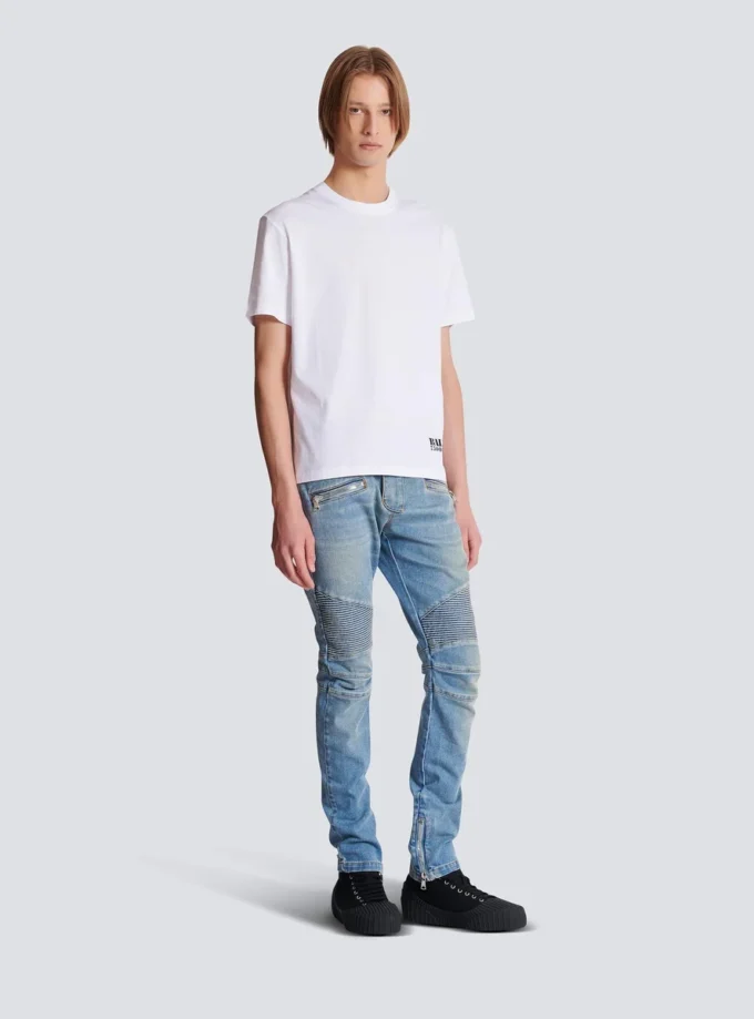T-shirt con piccola stampa Balmain T-shirt con piccola stampa Balmain