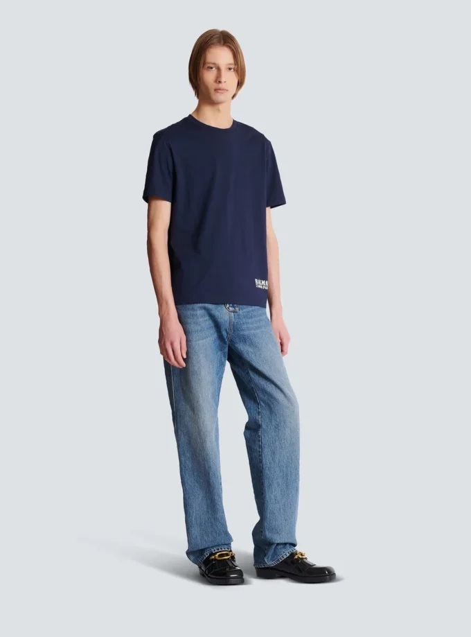 T-shirt con piccola stampa Balmain T-shirt con piccola stampa Balmain