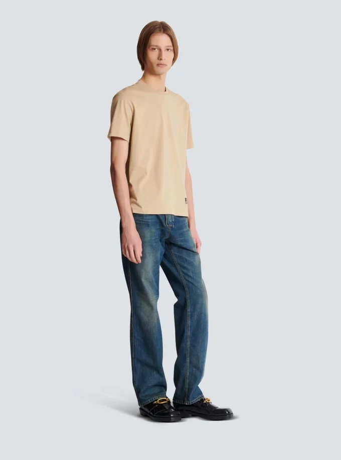 T-shirt con piccola stampa Balmain T-shirt con piccola stampa Balmain