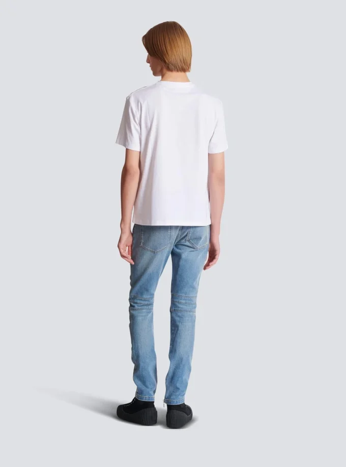 T-shirt con piccola stampa Balmain T-shirt con piccola stampa Balmain