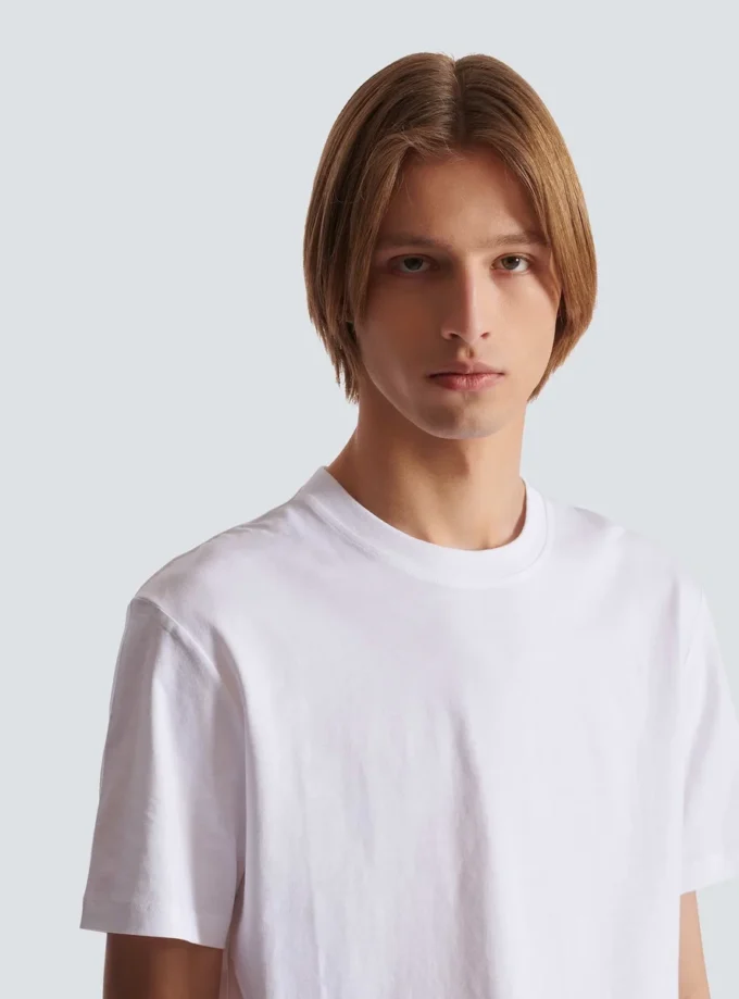 T-shirt con piccola stampa Balmain T-shirt con piccola stampa Balmain