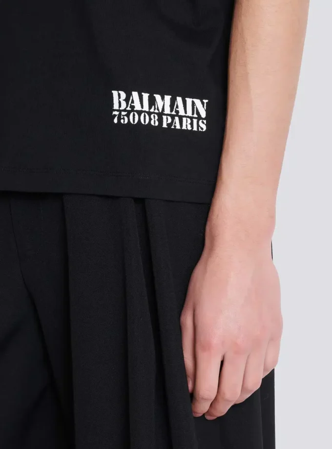 T-shirt con piccola stampa Balmain T-shirt con piccola stampa Balmain