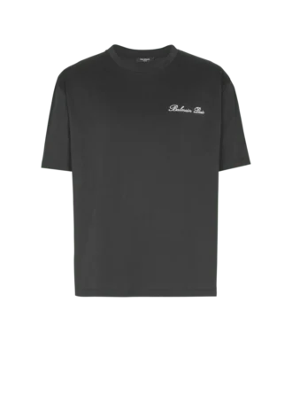 T-shirt con ricamo Balmain Signature