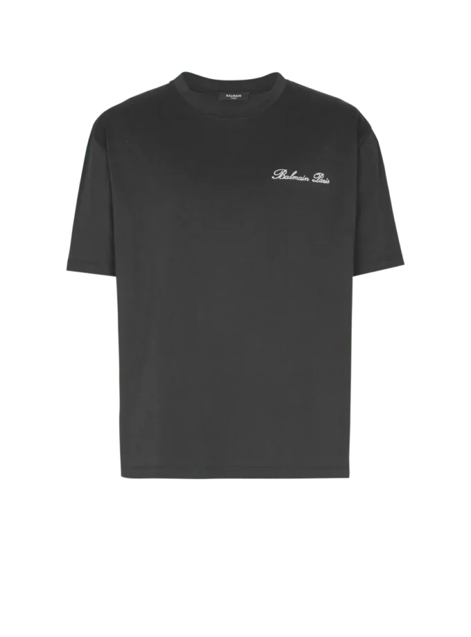 T-shirt con ricamo Balmain Signature T-shirt con ricamo Balmain Signature