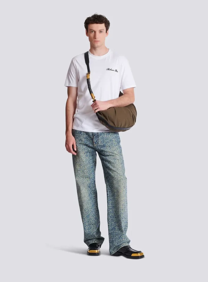 T-shirt con ricamo Balmain Signature T-shirt con ricamo Balmain Signature
