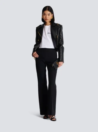 T-shirt con ricamo Balmain Signature