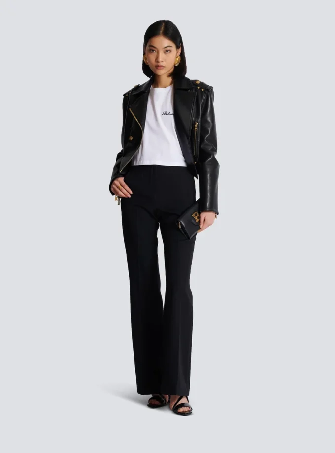T-shirt con ricamo Balmain Signature T-shirt con ricamo Balmain Signature