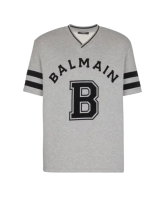 T-shirt con scollo a V Balmain Sport