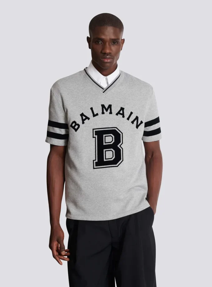 T-shirt con scollo a V Balmain Sport T-shirt con scollo a V Balmain Sport