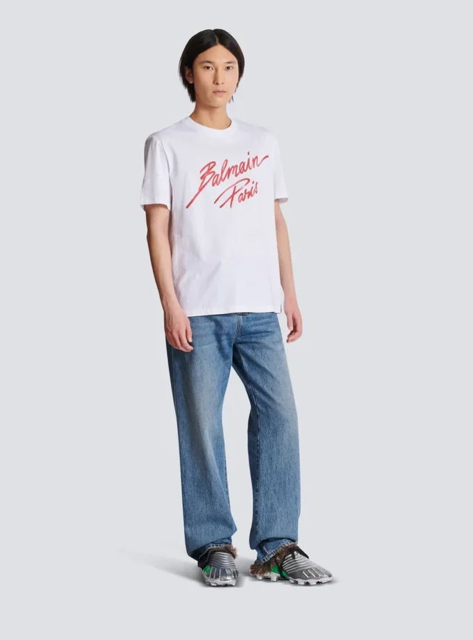 T-shirt con stampa Balmain Lipstick T-shirt con stampa Balmain Lipstick