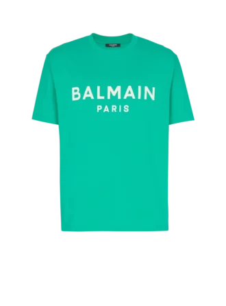 T-shirt con stampa Balmain Paris