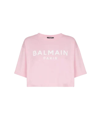 T-shirt con stampa Balmain Paris