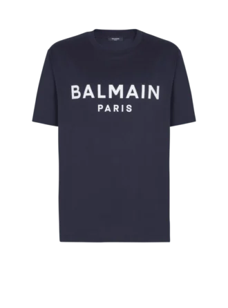 T-shirt con stampa Balmain Paris