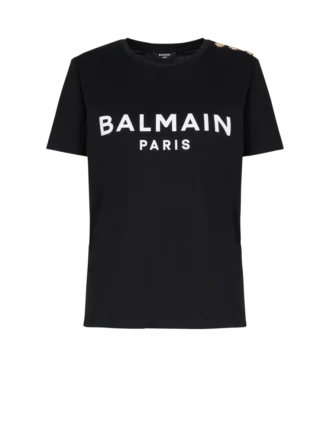 T-shirt con stampa Balmain Paris