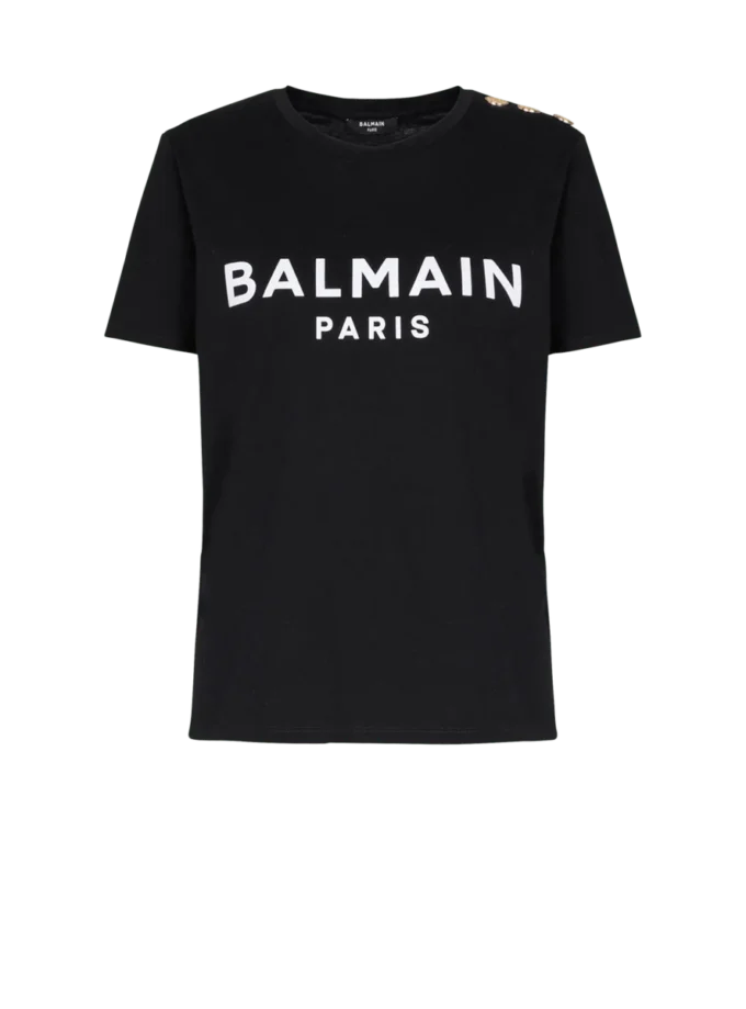T-shirt con stampa Balmain Paris T-shirt con stampa Balmain Paris