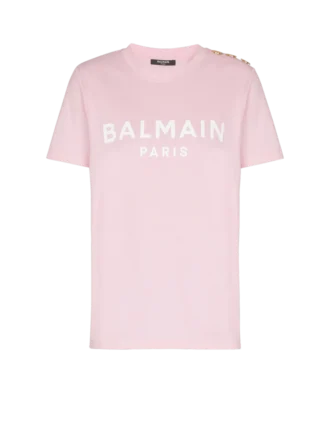 T-shirt con stampa Balmain Paris