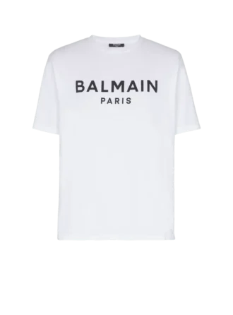 T-shirt con stampa Balmain Paris