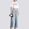 T-shirt con stampa Balmain Paris T-shirt con stampa Balmain Paris