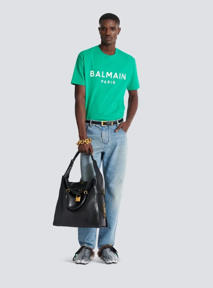 T-shirt con stampa Balmain Paris T-shirt con stampa Balmain Paris