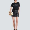 T-shirt con stampa Balmain Paris T-shirt con stampa Balmain Paris
