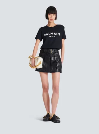 T-shirt con stampa Balmain Paris