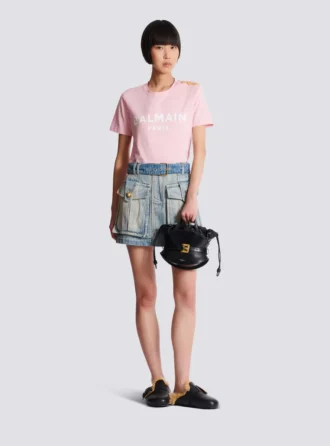 T-shirt con stampa Balmain Paris
