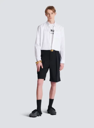 T-shirt con stampa Balmain Paris