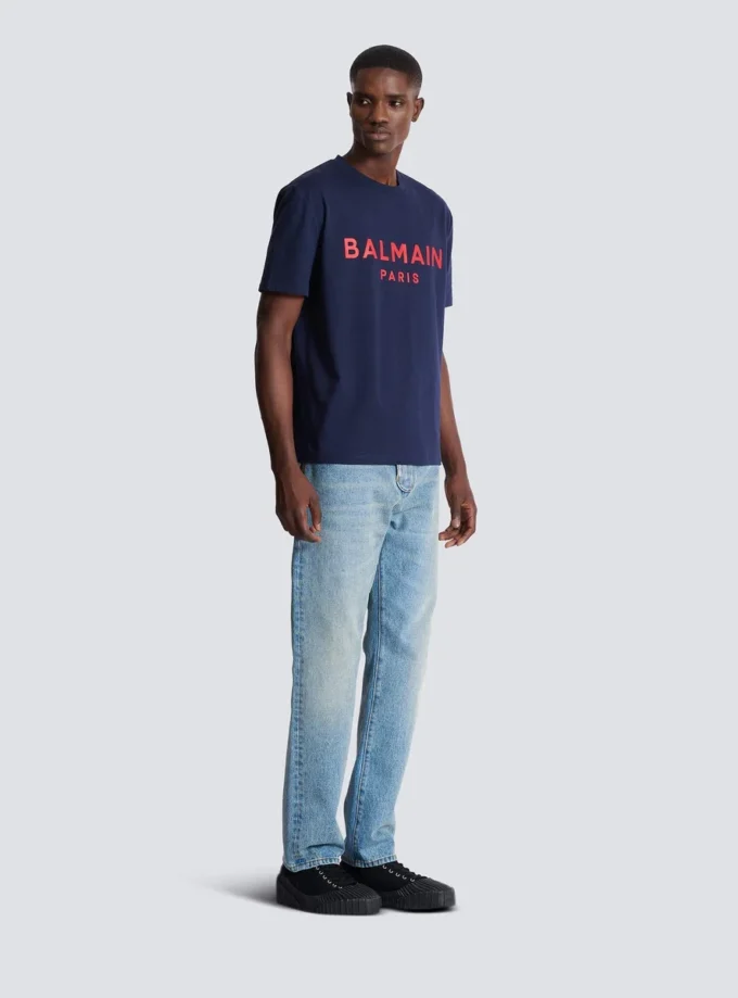 T-shirt con stampa Balmain Paris T-shirt con stampa Balmain Paris